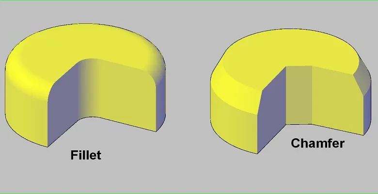 fillet vs chamfer